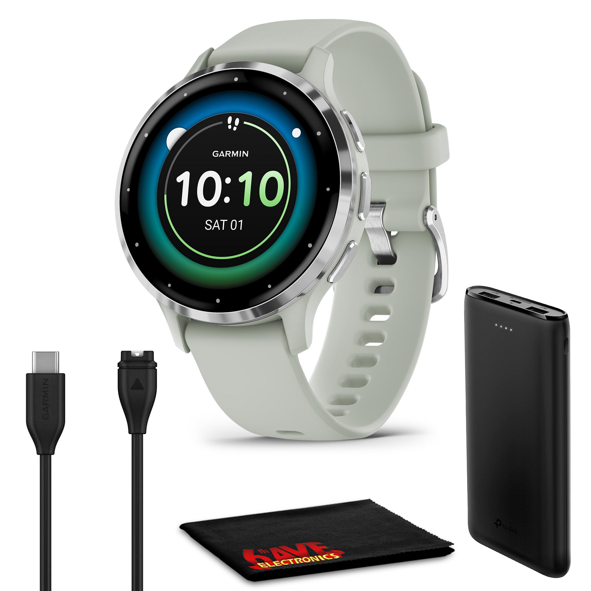 Garmin Venu 3S Advanced Fitness And Health Tracker Smart Watch - Sage Gray Case