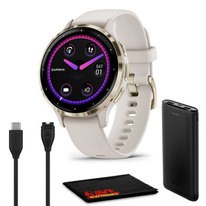 Garmin Venu 3S Advanced Health & Fitness Tracker Smart Watch - Ivory Case