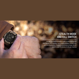 Garmin Instinct 2X Solar Tactical Edition GPS Smartwatch, Coyote Tan, Bundle Garmin