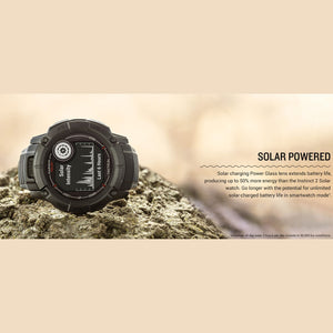 Garmin Instinct 2X Solar - Tactical Edition Rugged GPS Smartwatch Black Bundle Garmin