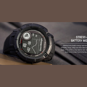 Garmin Instinct 2X Solar - Tactical Edition Rugged GPS Smartwatch Black Bundle