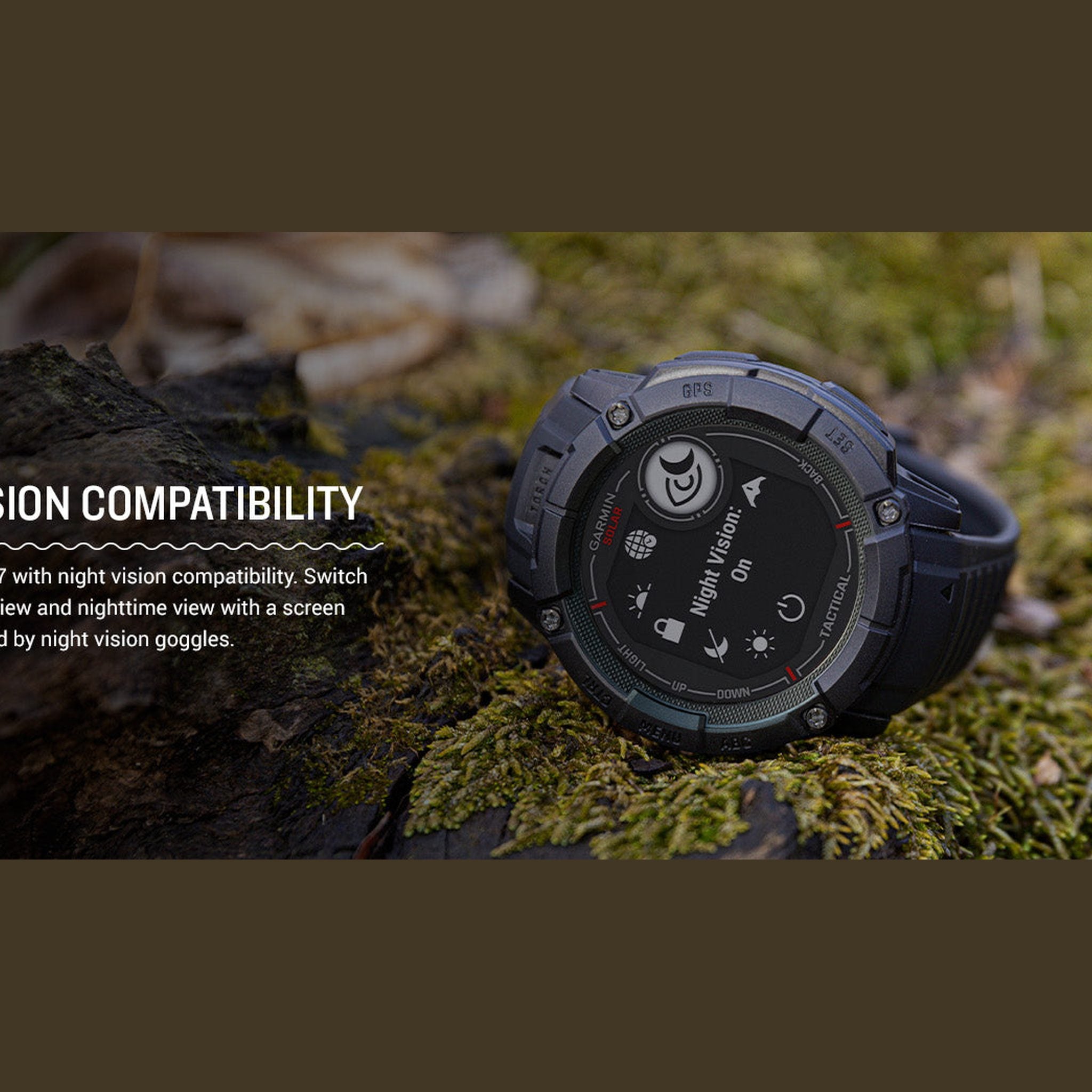 Garmin Instinct 2X Solar - Tactical Edition Rugged GPS Smartwatch Black Bundle Garmin