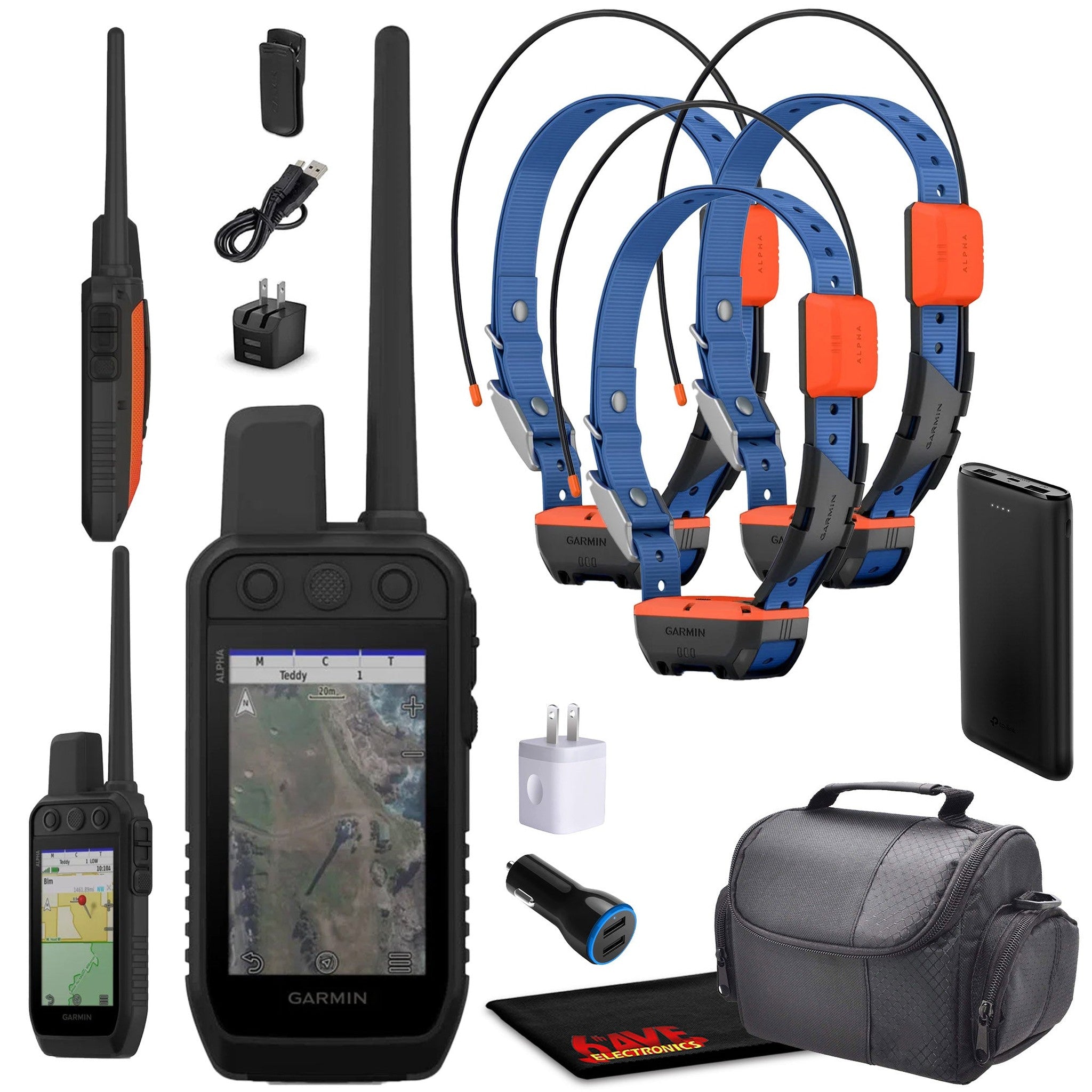 Garmin Alpha 300 Handheld With 3x Alpha T20 Advanced Tracking & Training System 6th Ave Electronics