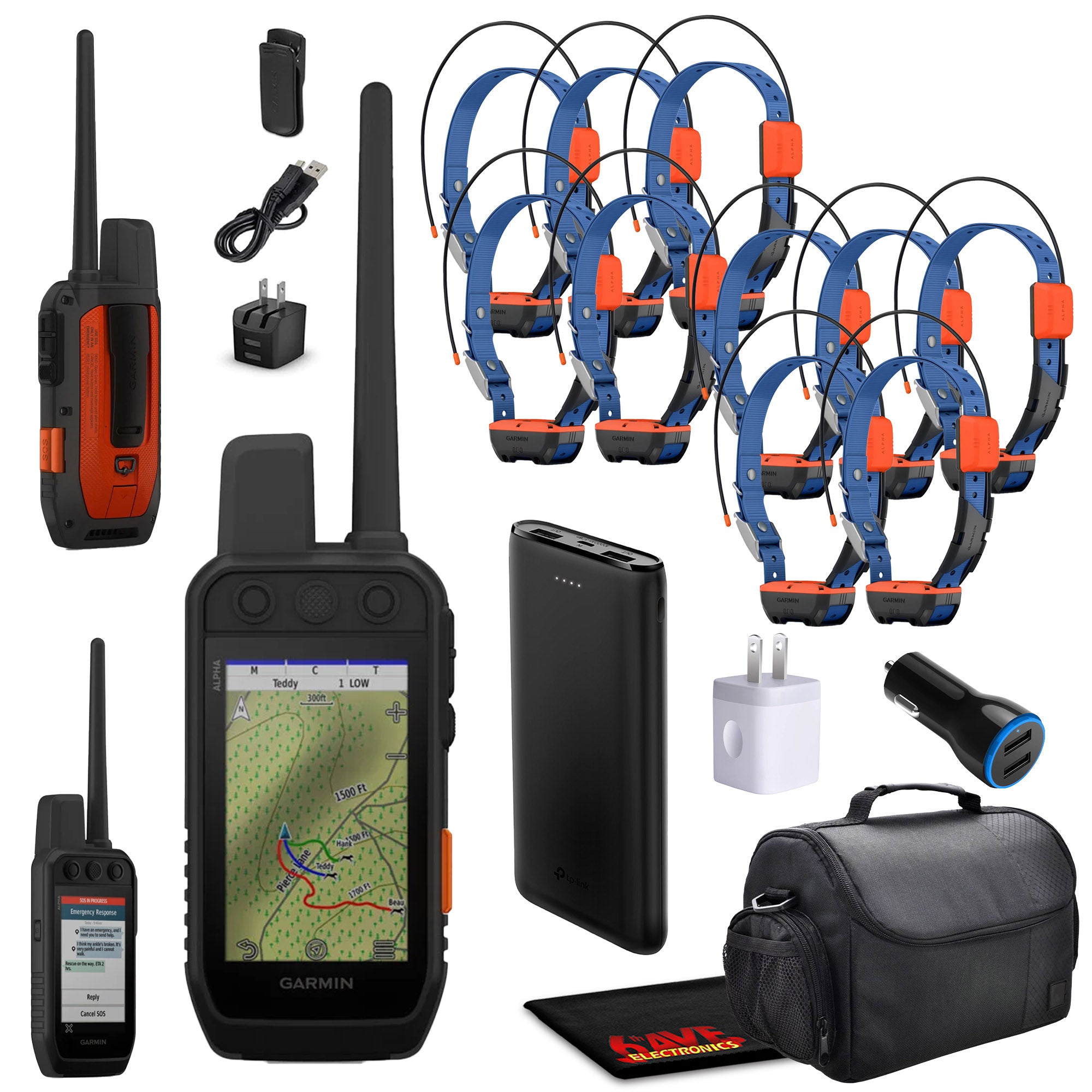 Garmin Alpha 300i Handheld With 10x Alpha T20 Tracking Collar For Dogs With GPS