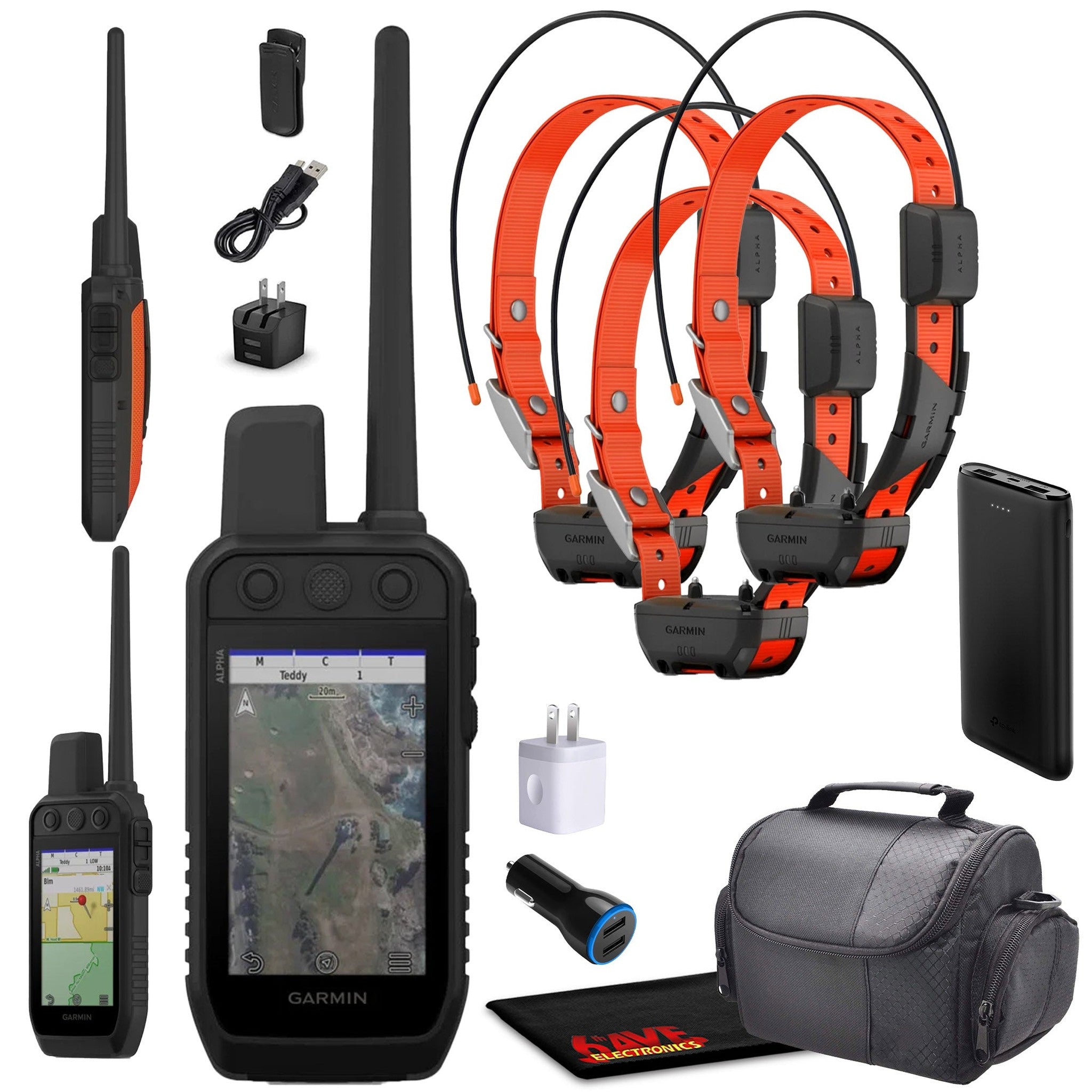 Garmin Alpha 300 Handheld With 3x Alpha TT25 Advanced Tracking & Training System 6th Ave Electronics
