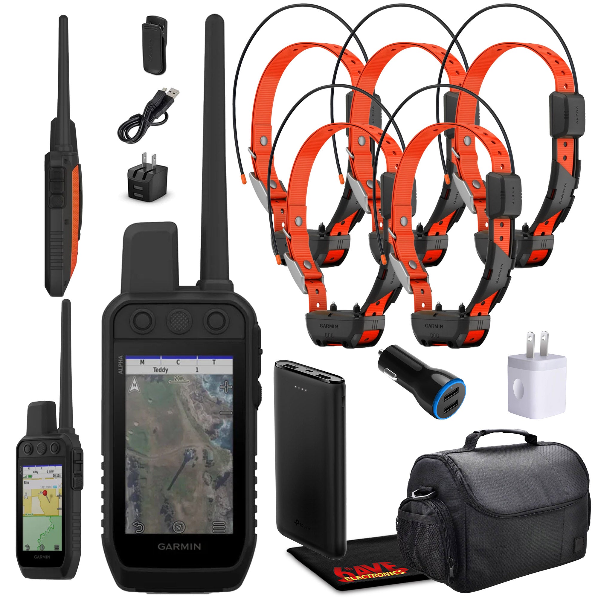 Garmin Alpha 300 Handheld With 5x Alpha TT25 Advanced Tracking & Training System