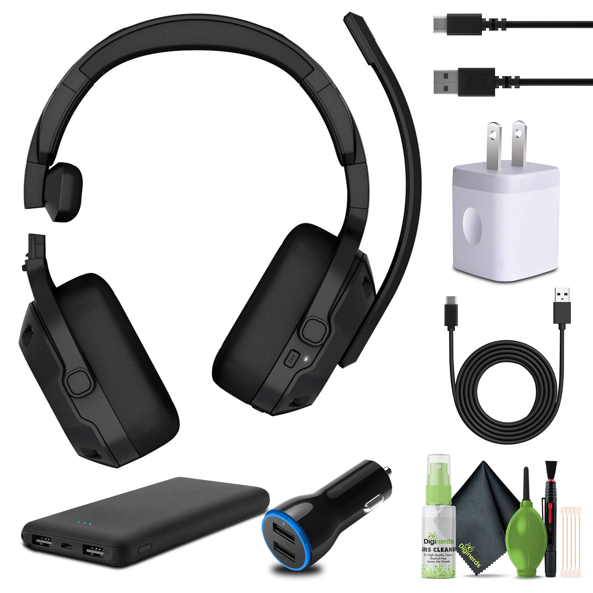 Garmin dezl Headset 210, 2-in-1 Premium Trucking Headset Bundle