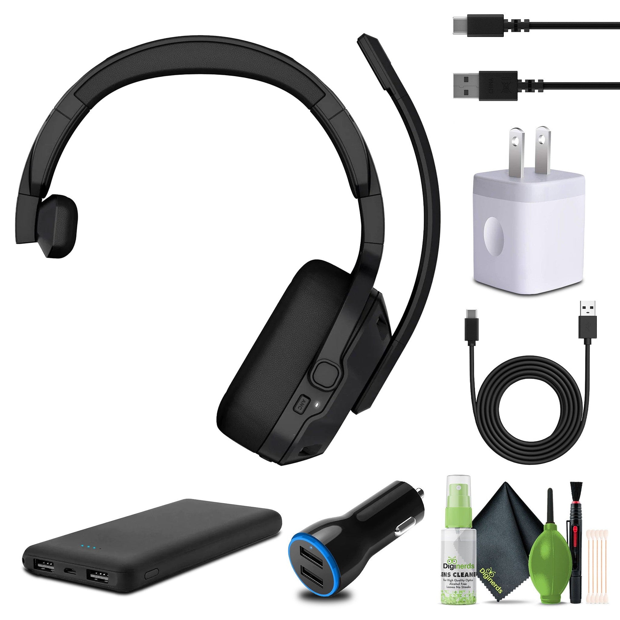 Garmin dēzl Headset 110, Single-Ear Premium Trucking Headset Bundle Garmin
