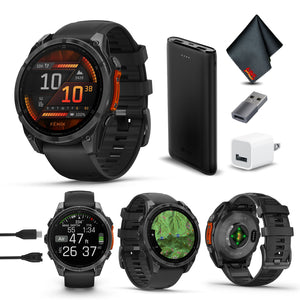fenix 8 – 47 mm, AMOLED, Slate Gray with Black Silicone Band