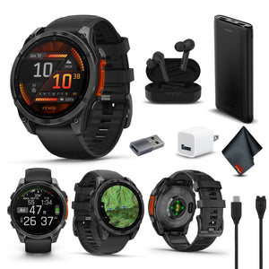 fenix 8 – 47 mm, AMOLED, Slate Gray with Black Silicone Band