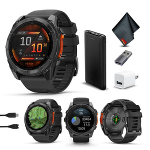 fenix 8 – 51 mm, AMOLED, Slate Gray with Black Silicone Band Garmin