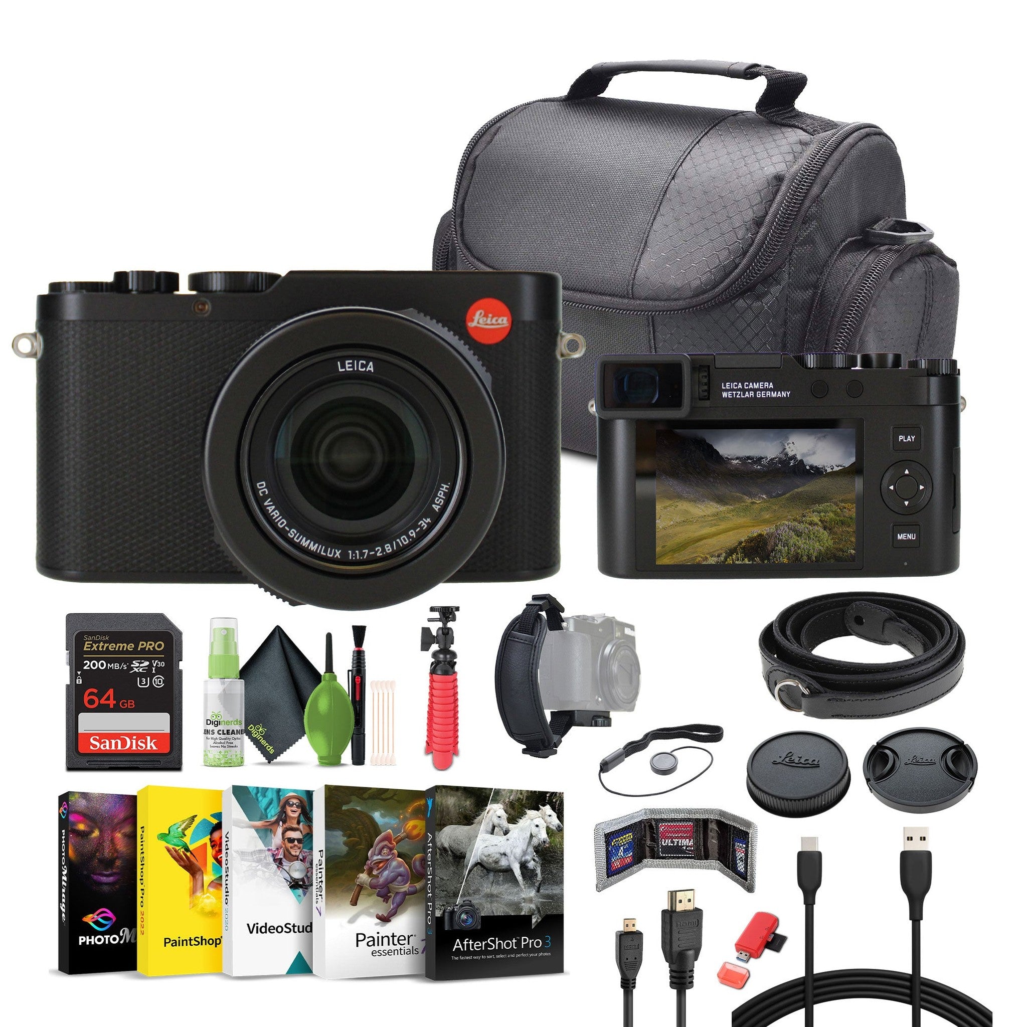 Leica D-Lux 8 Digital Camera Black 19191 Leica