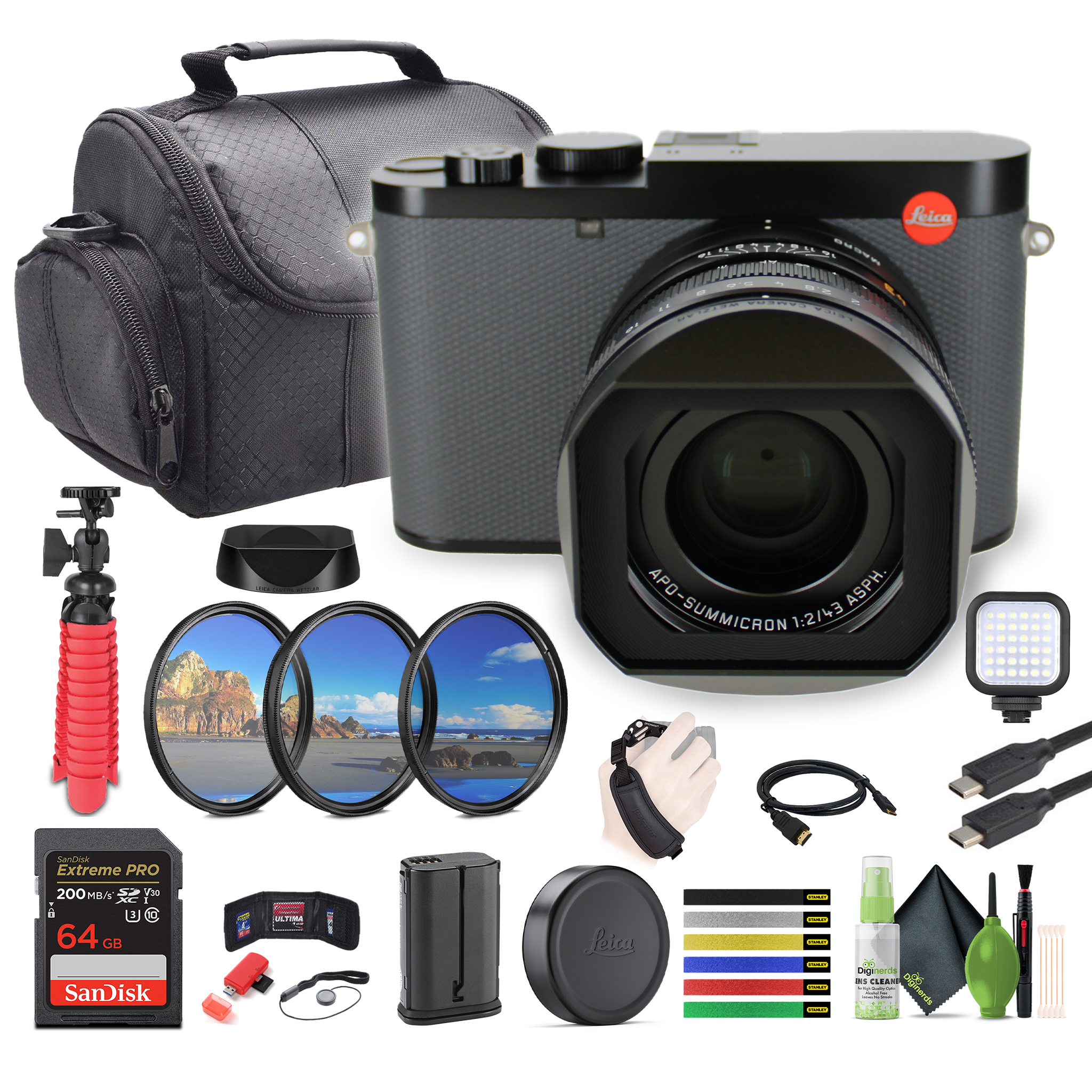 Leica Q3 43 Compact Digital Camera 60MP Full-Frame BSI CMOS Sensor + More Leica