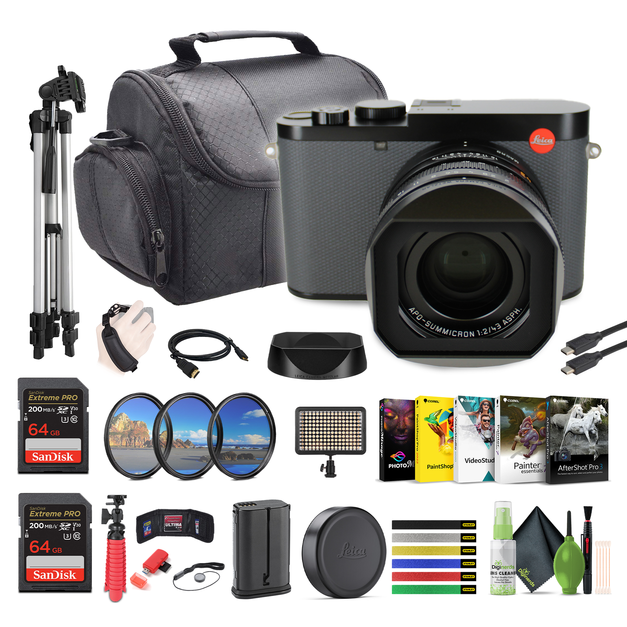Leica Q3 43 Compact Digital Camera 60MP Full-Frame BSI CMOS Sensor +Accessories Leica