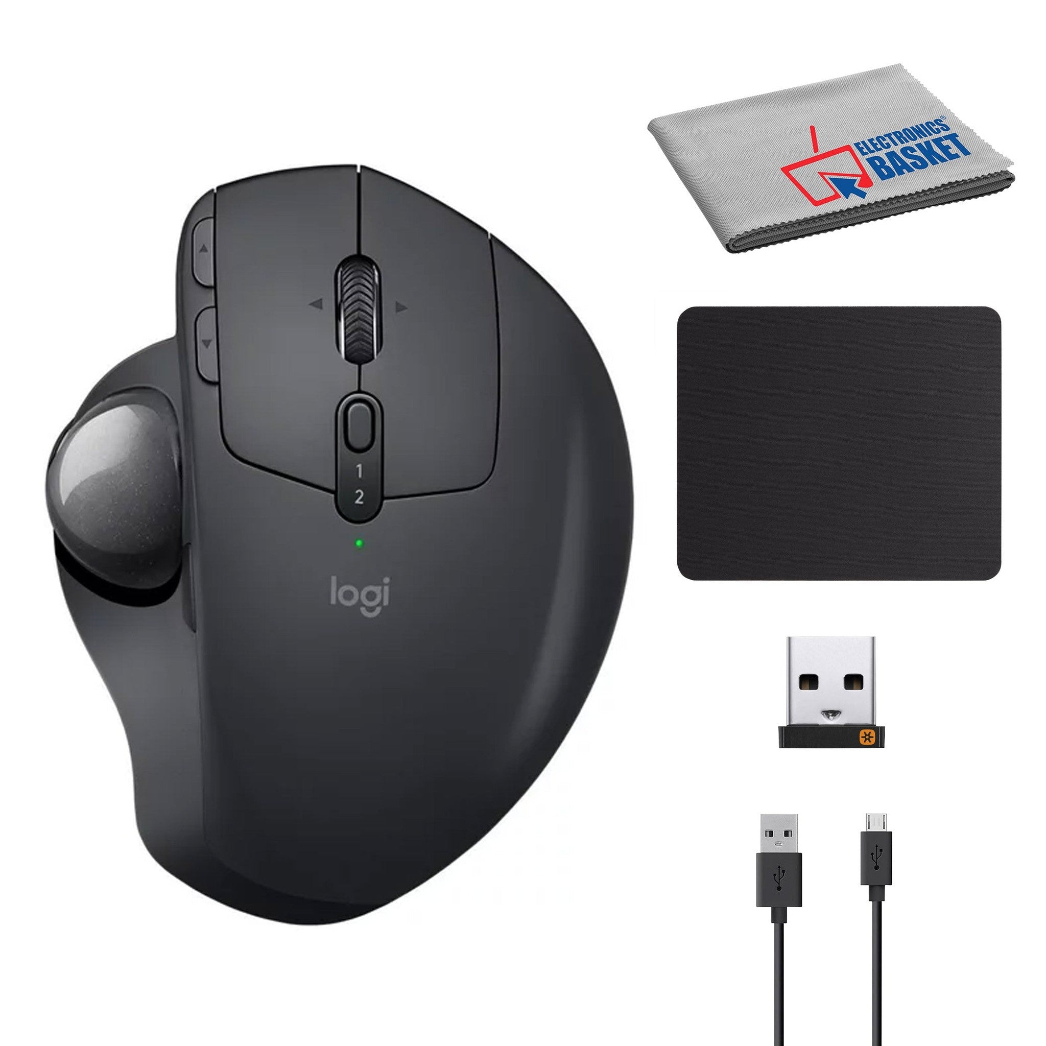 Logitech MX Ergo Wireless Trackball Mouse Bundle Logitech