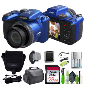 Minolta 20 Mega Pixels 40x Optical Zoom Digital Camera, 1080p FHD Video, Bundle