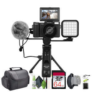 Minolta MND60V 64 MP Autofocus / 4K60FPS Ultra HD VLOG Camera Kit Bundle