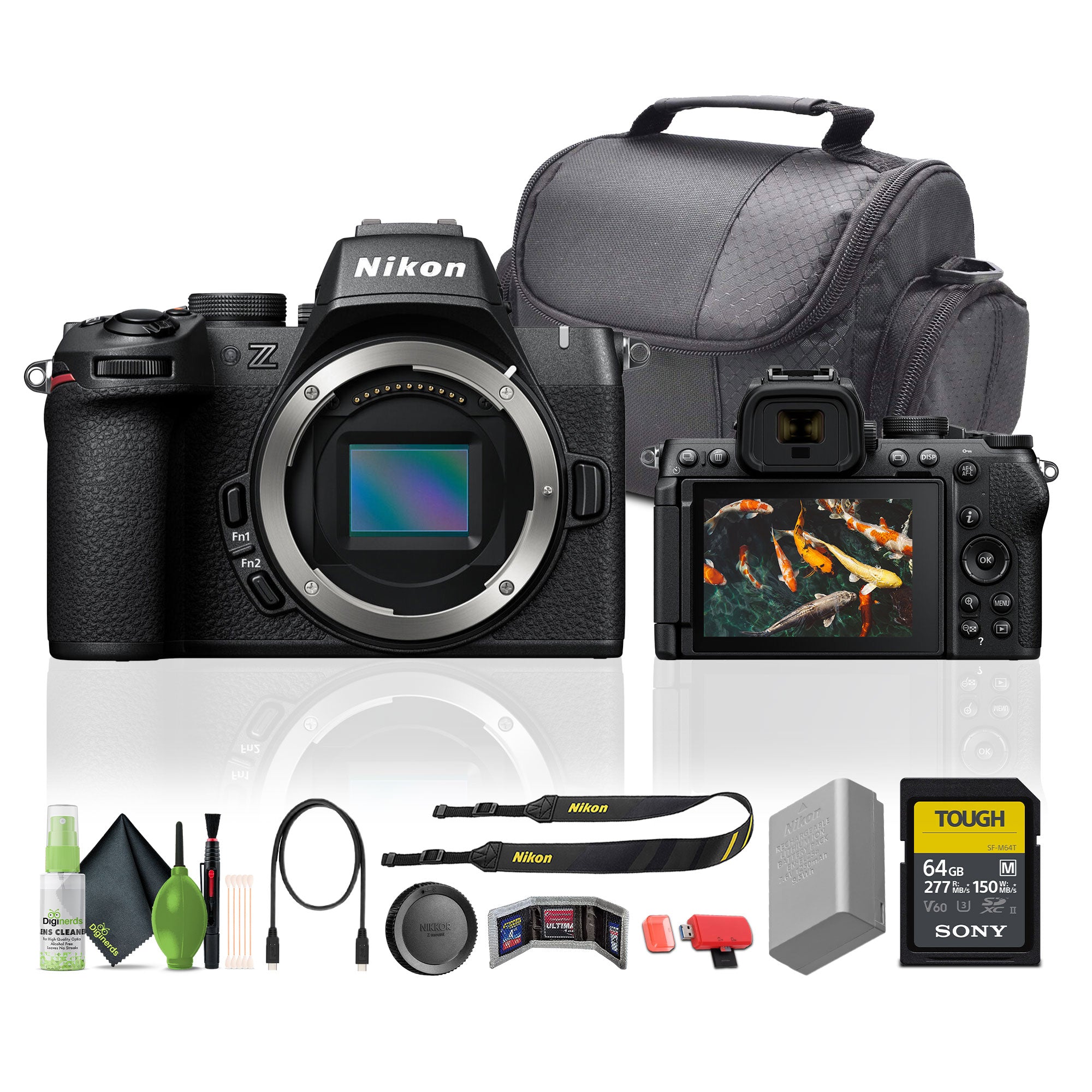 Nikon Z50II Mirrorless Camera Body Bundle With 64GB Memory Card + Cleaning Kit