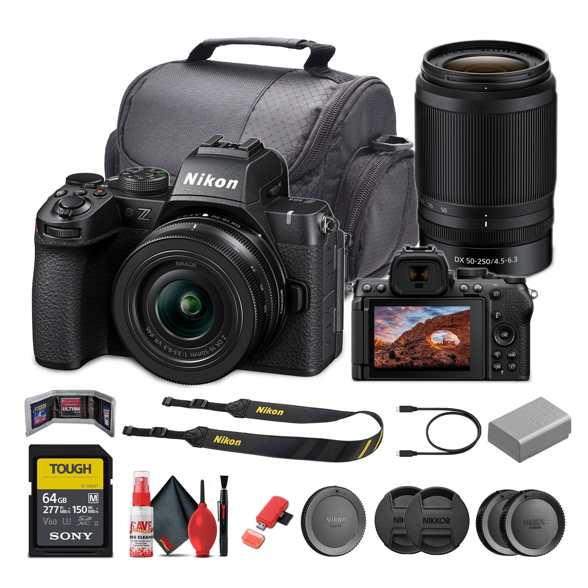Nikon Z50II Mirrorless Digital Camera with 16-50mm & 50-250mm Lenses Bundle - Reconditioned Nikon