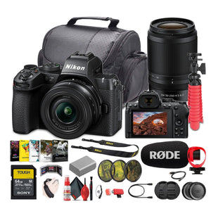 Nikon Z50II Mirrorless Digital Camera + Nikkor 16-50mm & 50-250mm Lenses Bundle - Reconditioned Nikon
