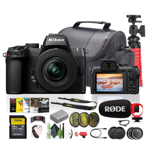 Nikon Z50II Mirrorless Camera+16-50mm Lens+Rode Microphone+Vlogging Accessories Nikon
