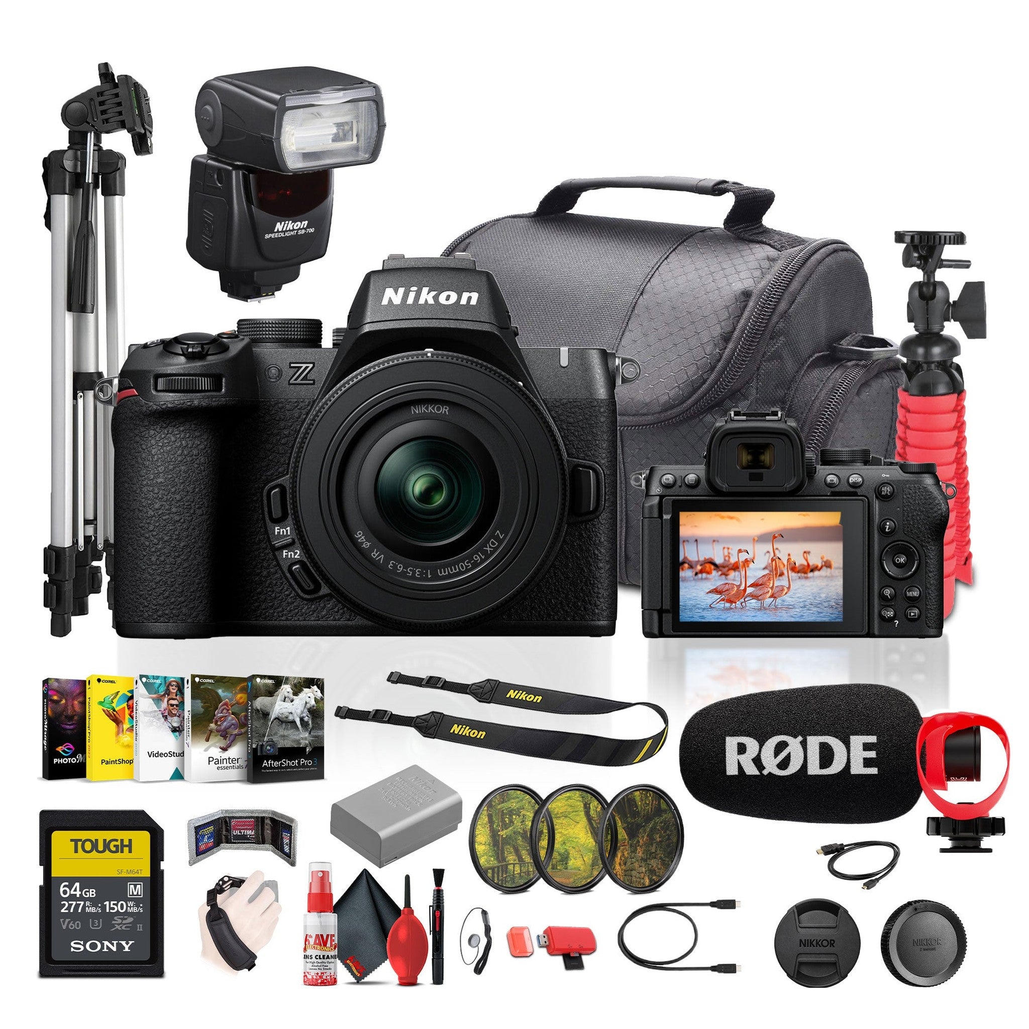Nikon Z50II Mirrorless Camera + 16-50mm Lens+ Speedlight + Vlogging Accessories Kit - Reconditioned Nikon