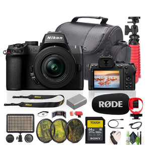 Nikon Z50II Mirrorless Camera 16-50mm Lens+Rode Microphone+Vlogging Accessories Nikon