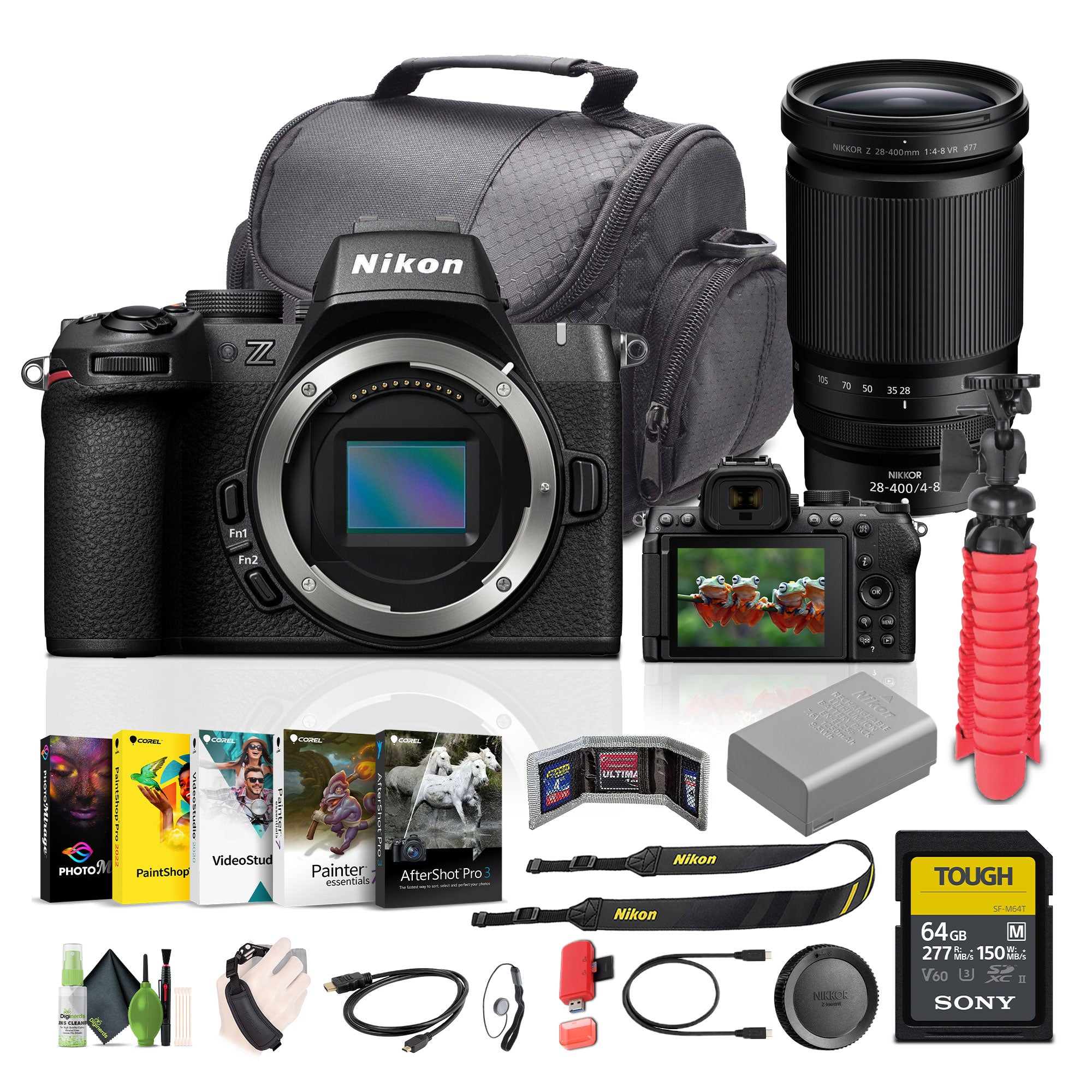 Nikon Z50II Mirrorless Camera + NIKKOR Z 28-400mm Lens+More Vlogging Accessories