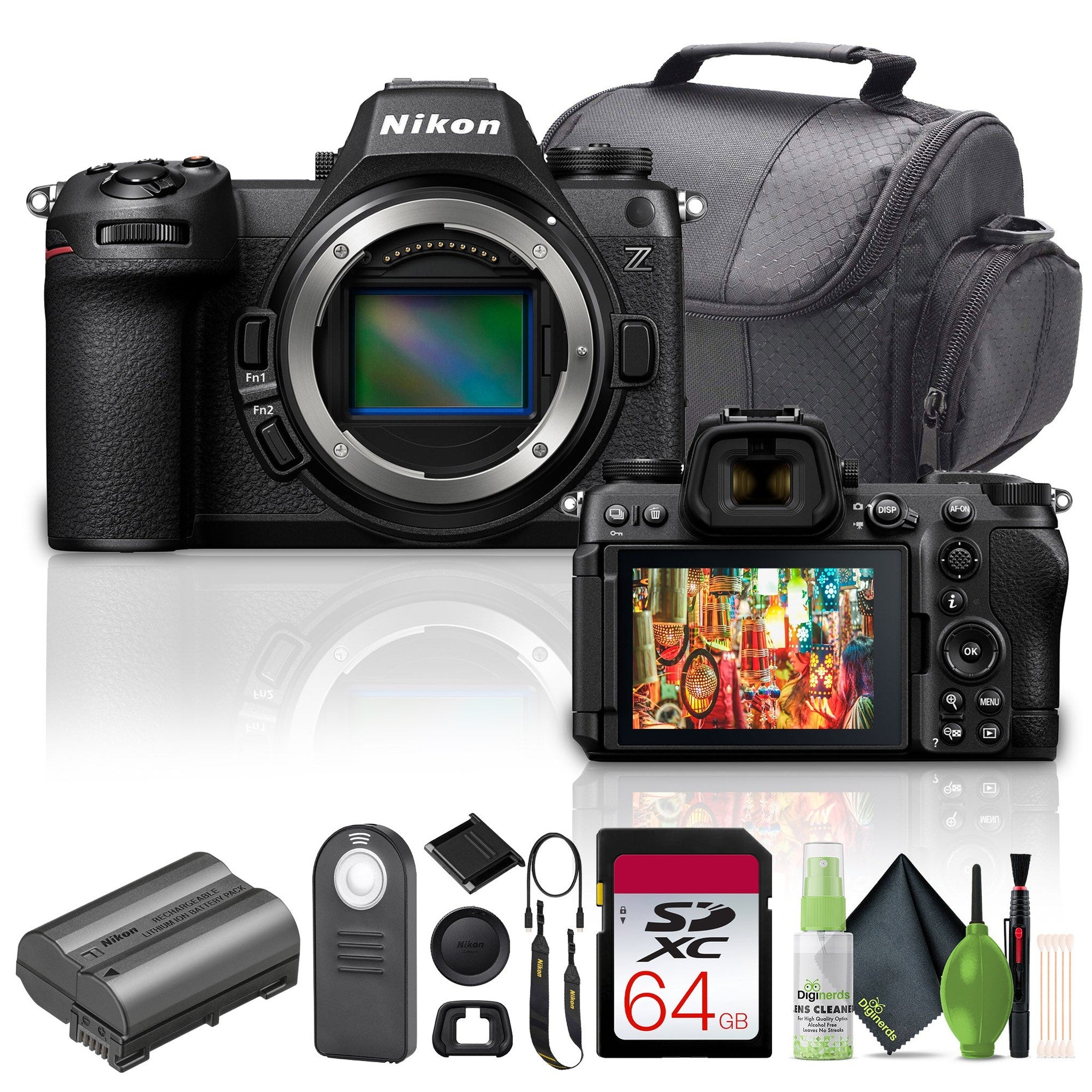 Nikon Z6III Mirrorless Camera 1890 Bundle with 64GB Memory Card and more