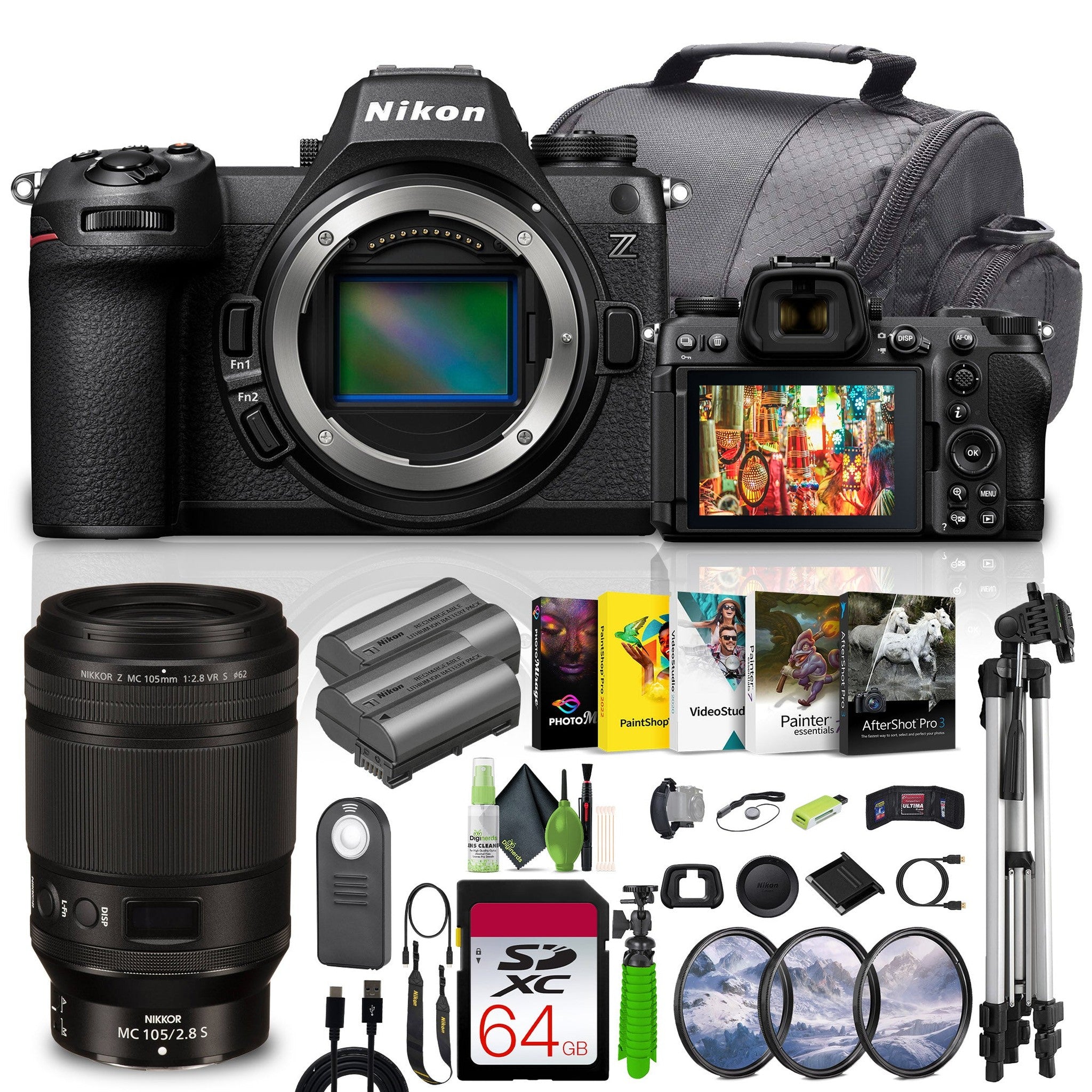 Nikon Z6III Mirrorless Camera + NIKKOR Z MC 105mm f/2.8 VR S Macro Lens Bundle