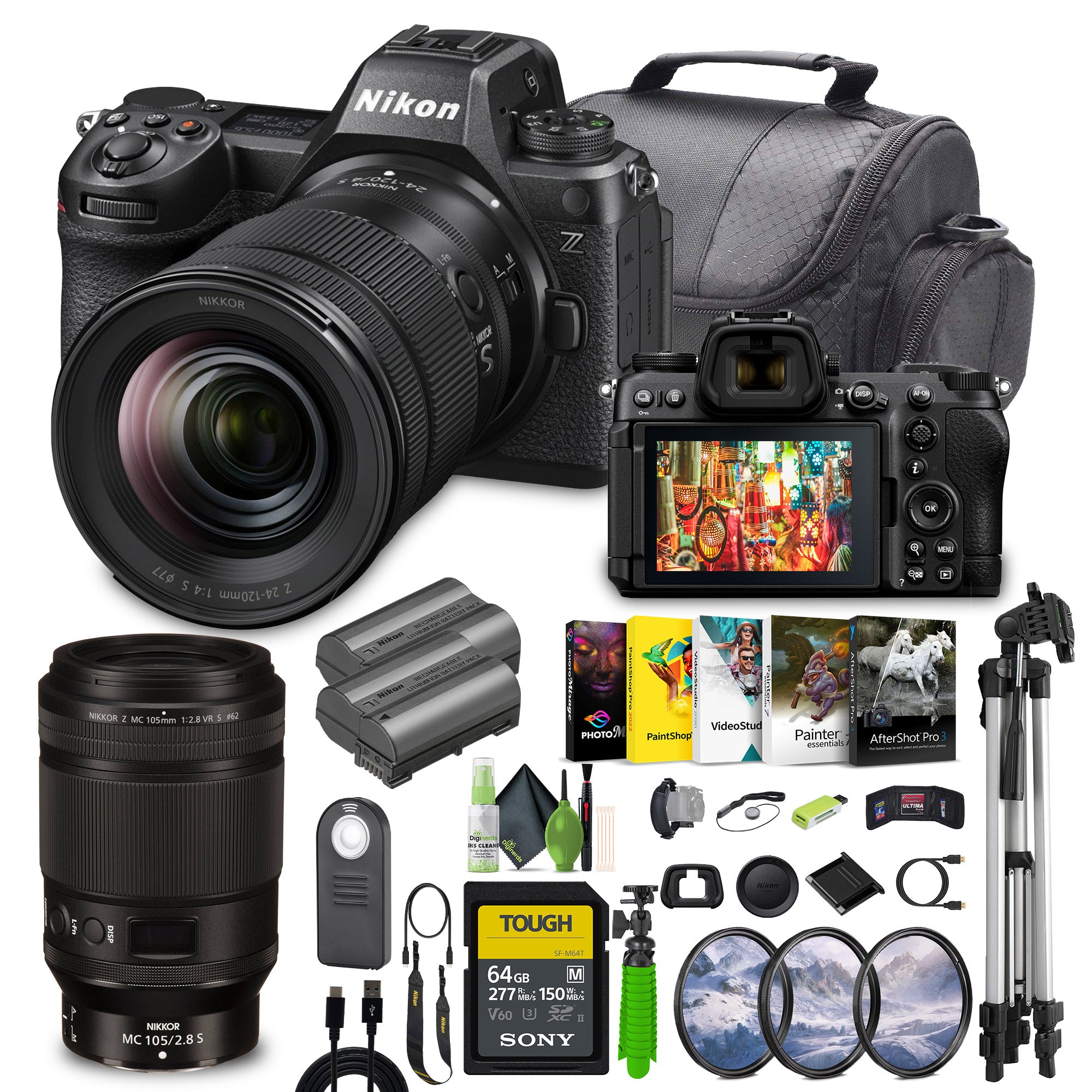 Nikon Z6III Mirrorless Camera With 24-120mm lens + NIKKOR Z MC 105mm Macro Lens