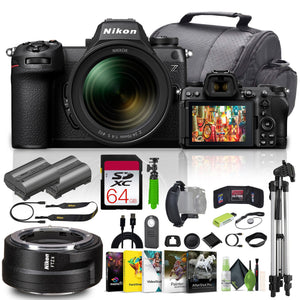 Nikon Z6III Mirrorless Camera with 24-70mm f/4 S Lens + 64GB Memory Card Bundle