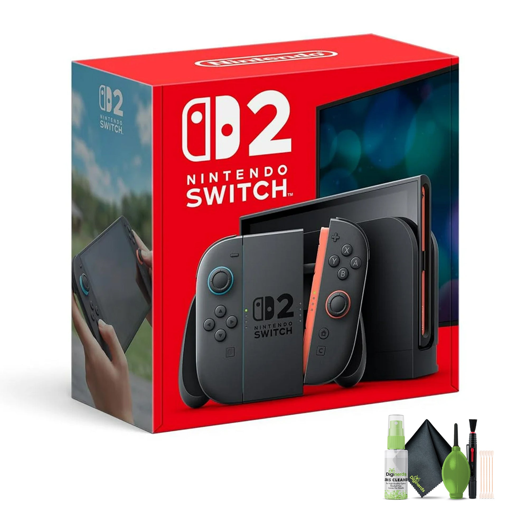 Nintendo Switch 2 Console, Cleaning kit, Bundle