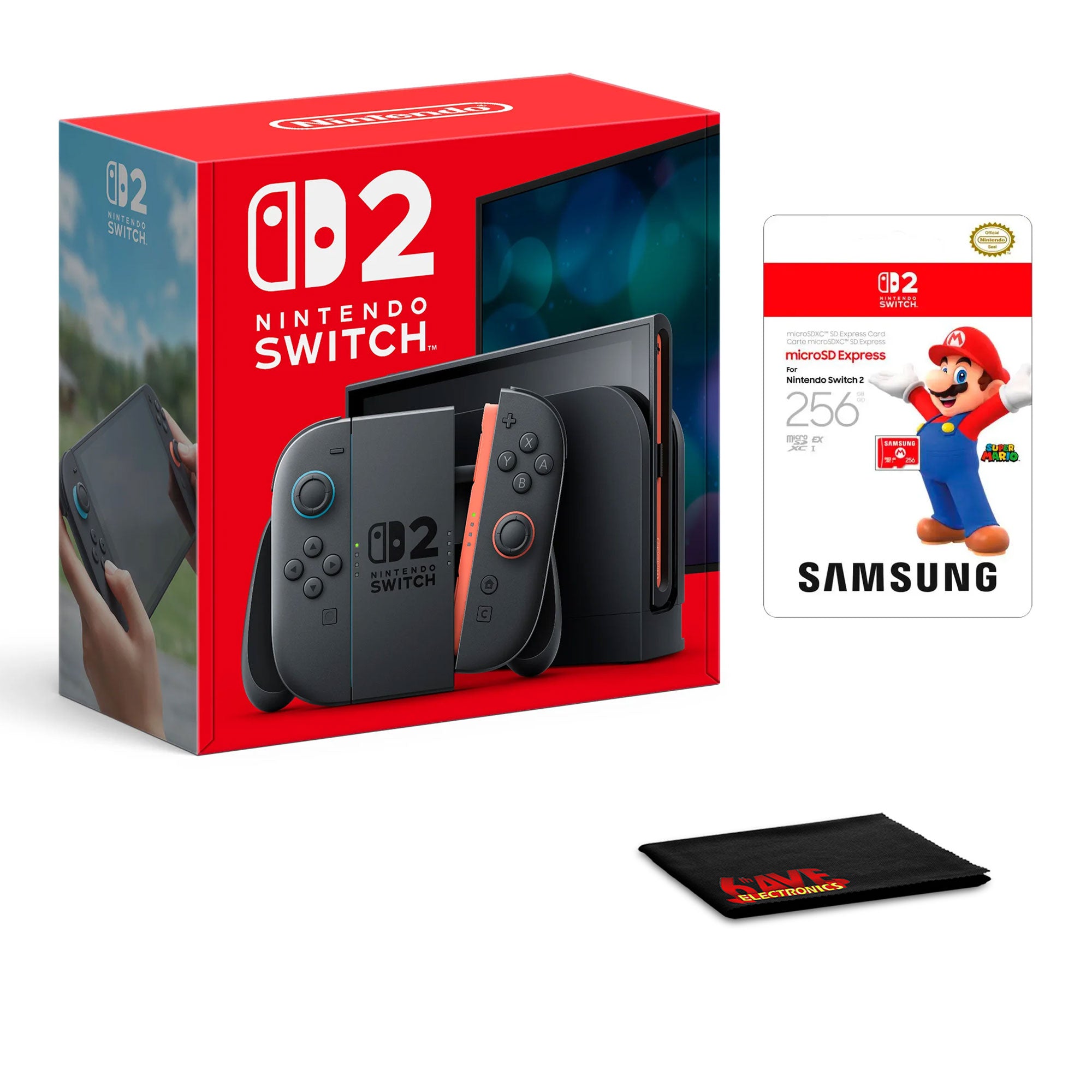 Nintendo Switch 2 System, Samsung microSD Express Card – 256GB, Bundle
