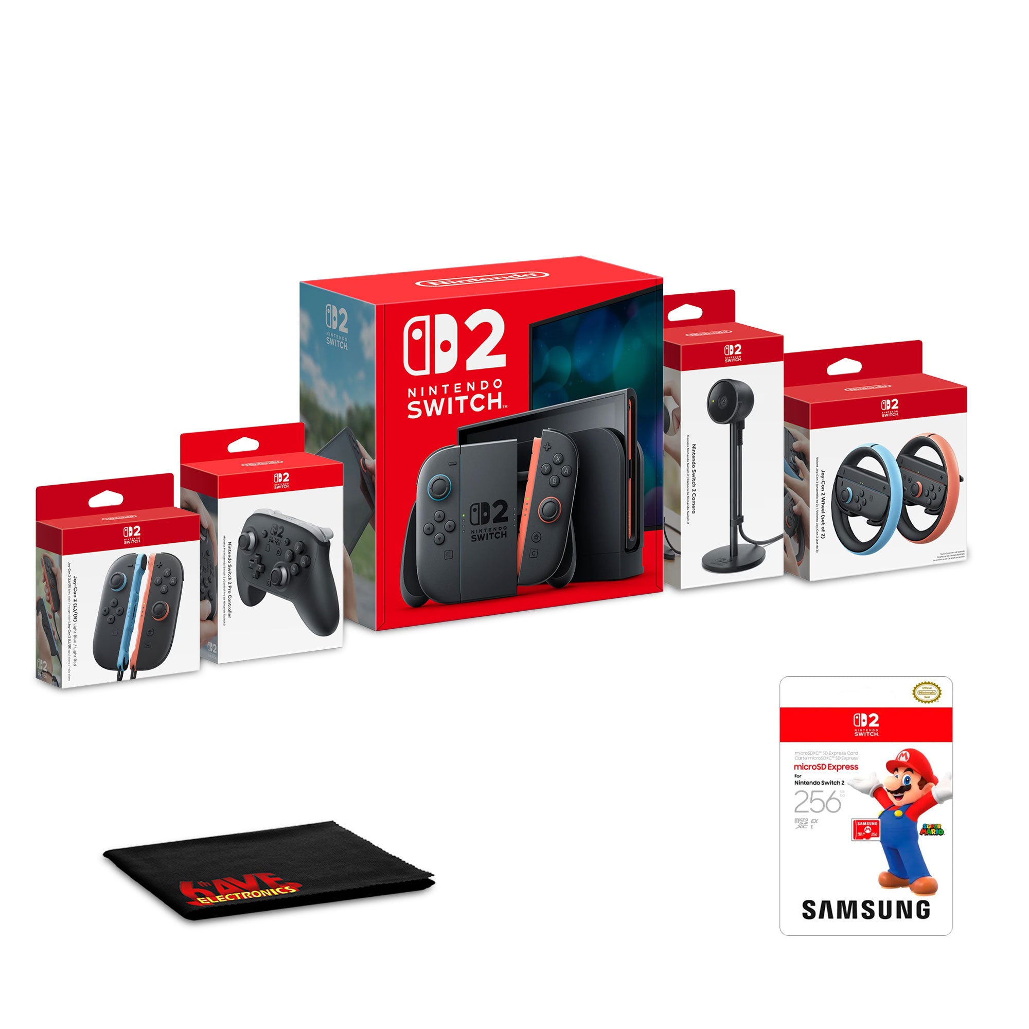 Nintendo Switch 2, Pro Controller, Switch 2 Camera, Bundle