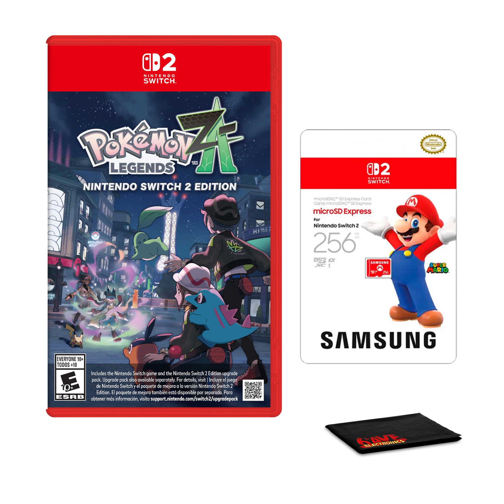 Nintendo Pokémon Legends: Z-A, Samsung microSD Express Card – 256GB, Bundle