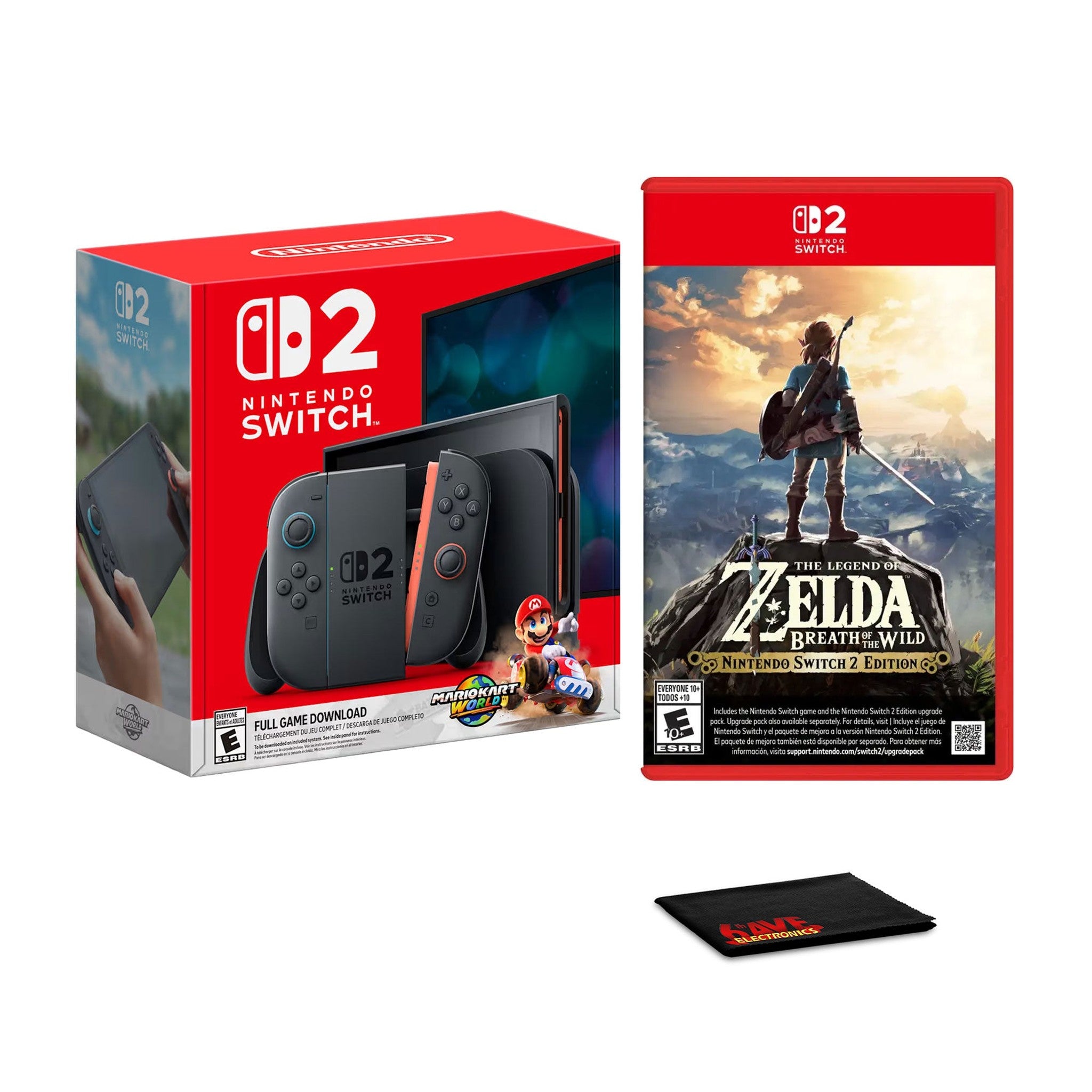 Nintendo Switch 2, Mario Kart World Bundle, TLOZ: Breath of the Wild, Bundle Nintendo