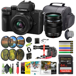 Panasonic Lumix G100 Mirrorless Camera With 12-32mm Lens Vlogging Camera Bundle