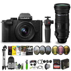 Panasonic Lumix G100D 4K Mirrorless Camera, Tripod Grip, Vlogging Kit Bundle Panasonic