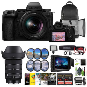 Panasonic LUMIX S5IIX Mirrorless Camera 24.2MP with 20-60mm Lens + Sigma 24-70mm