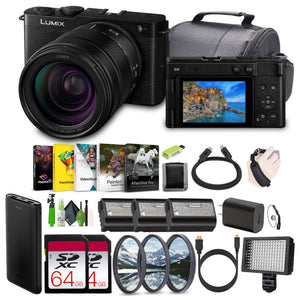 Panasonic LUMIX S9 Mirrorless Camera with 28-200mm L Mount Lens - Black -Bundle