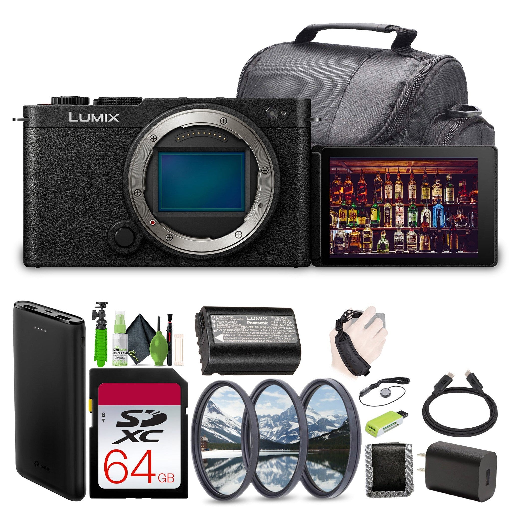 Panasonic LUMIX S9 Mirrorless Full Frame Compact Camera Body DC-S9BODYK Black