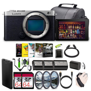 Panasonic LUMIX S9 Mirrorless Full Frame Camera Body +2x Memory Card Silver+more