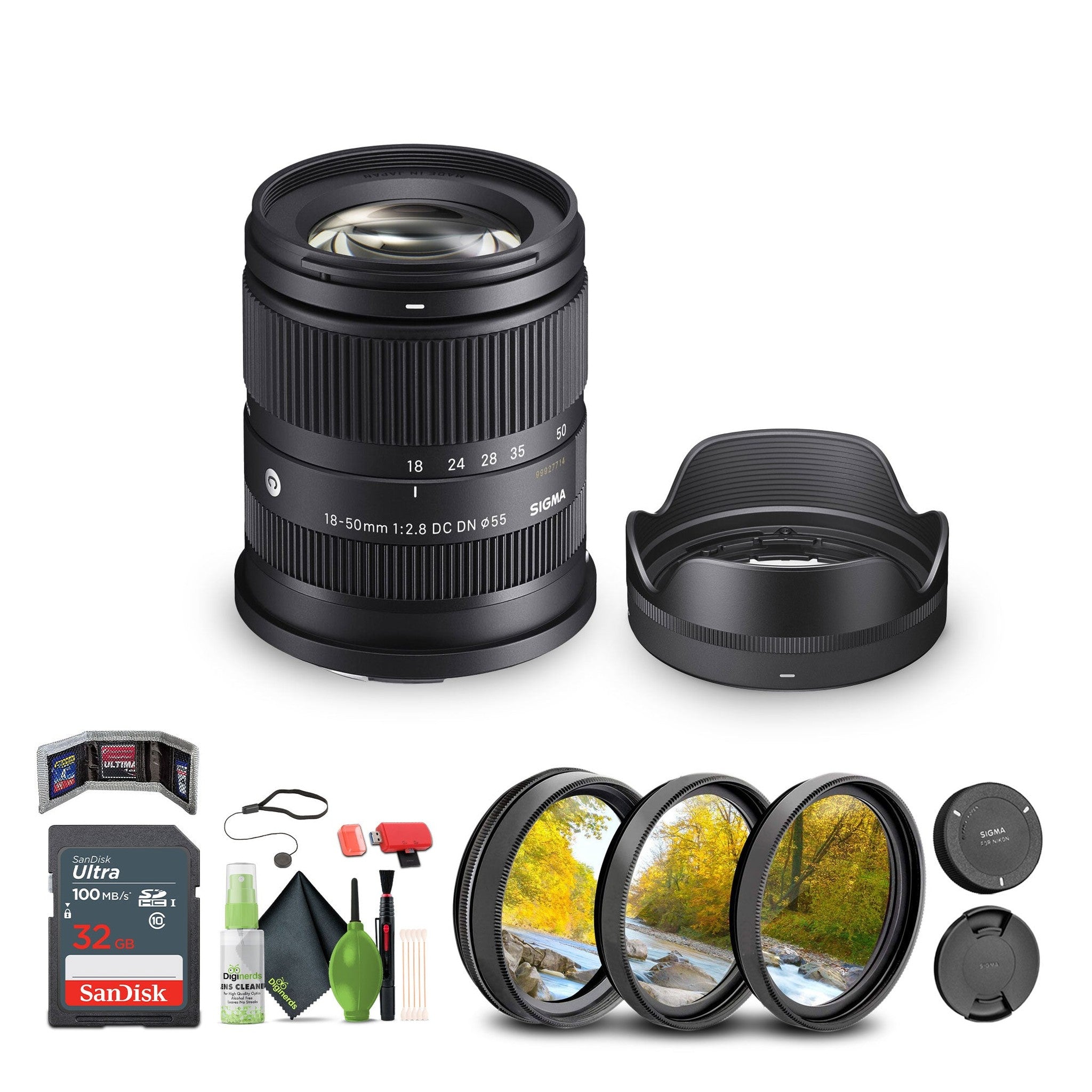 Sigma 18-50mm f/2.8 DC DN Contemporary Lens for Leica L + Bundle Sigma