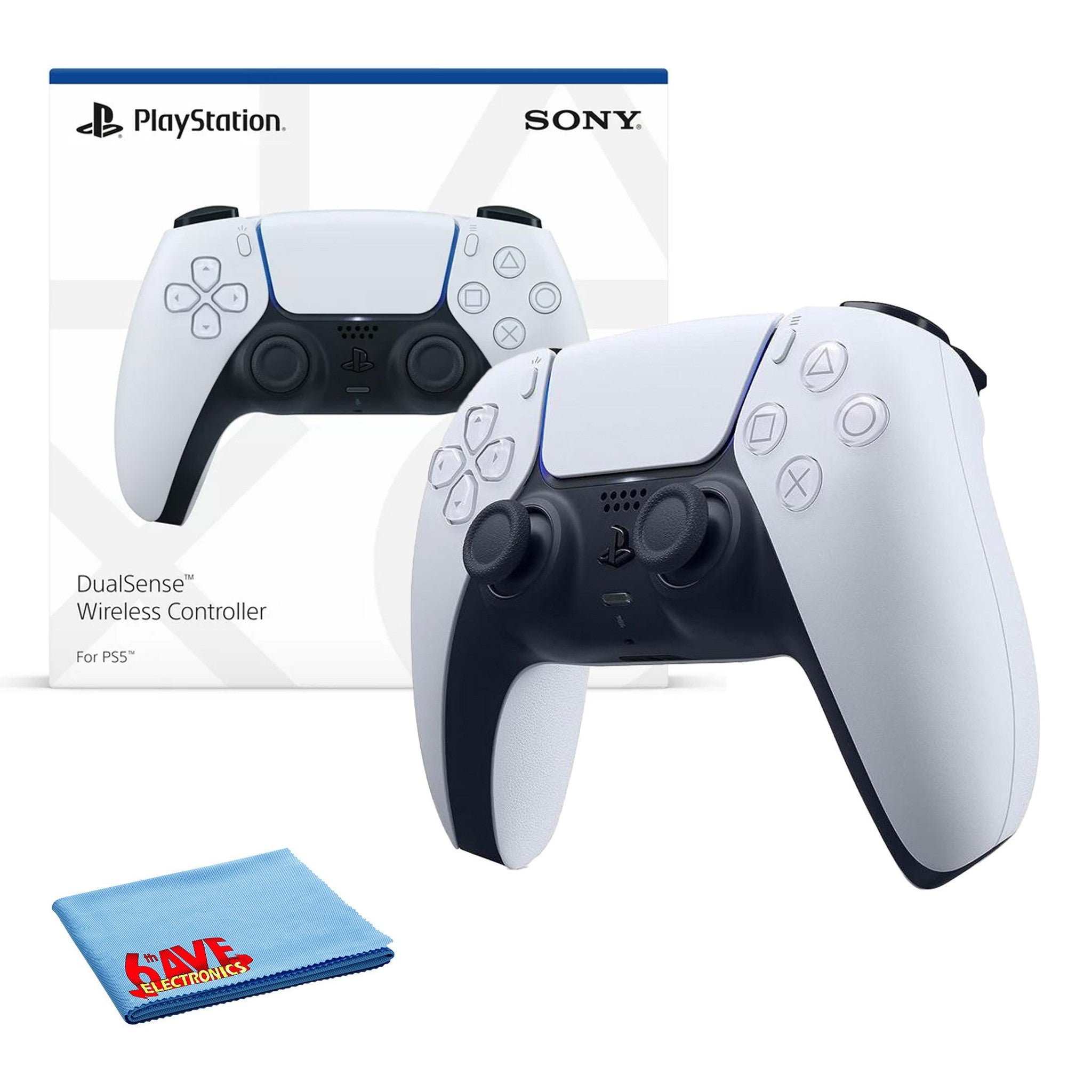 PlayStation DualSense Wireless Controller White - Bundle