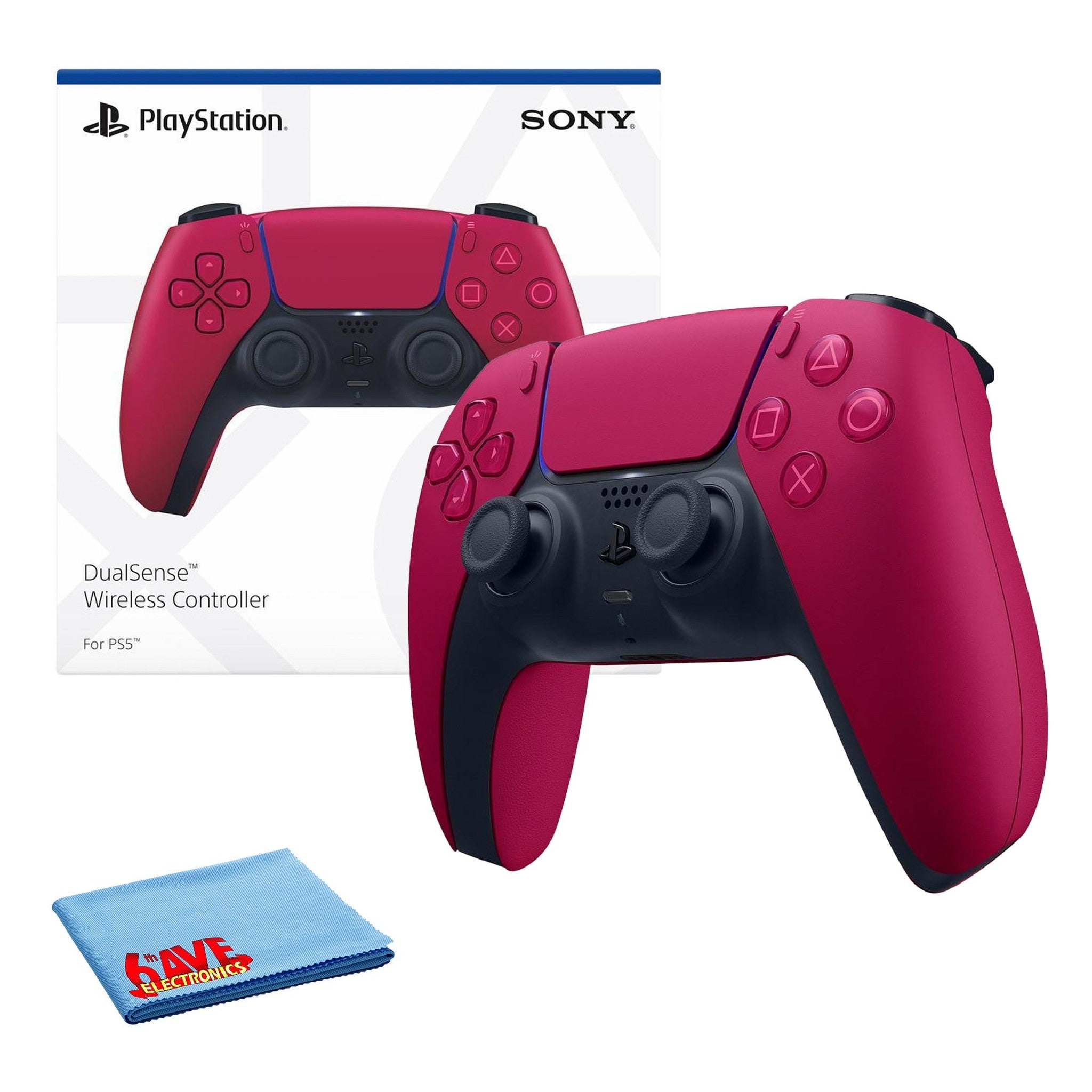 PlayStation DualSense Wireless Controller Cosmic Red- Bundle PlayStation
