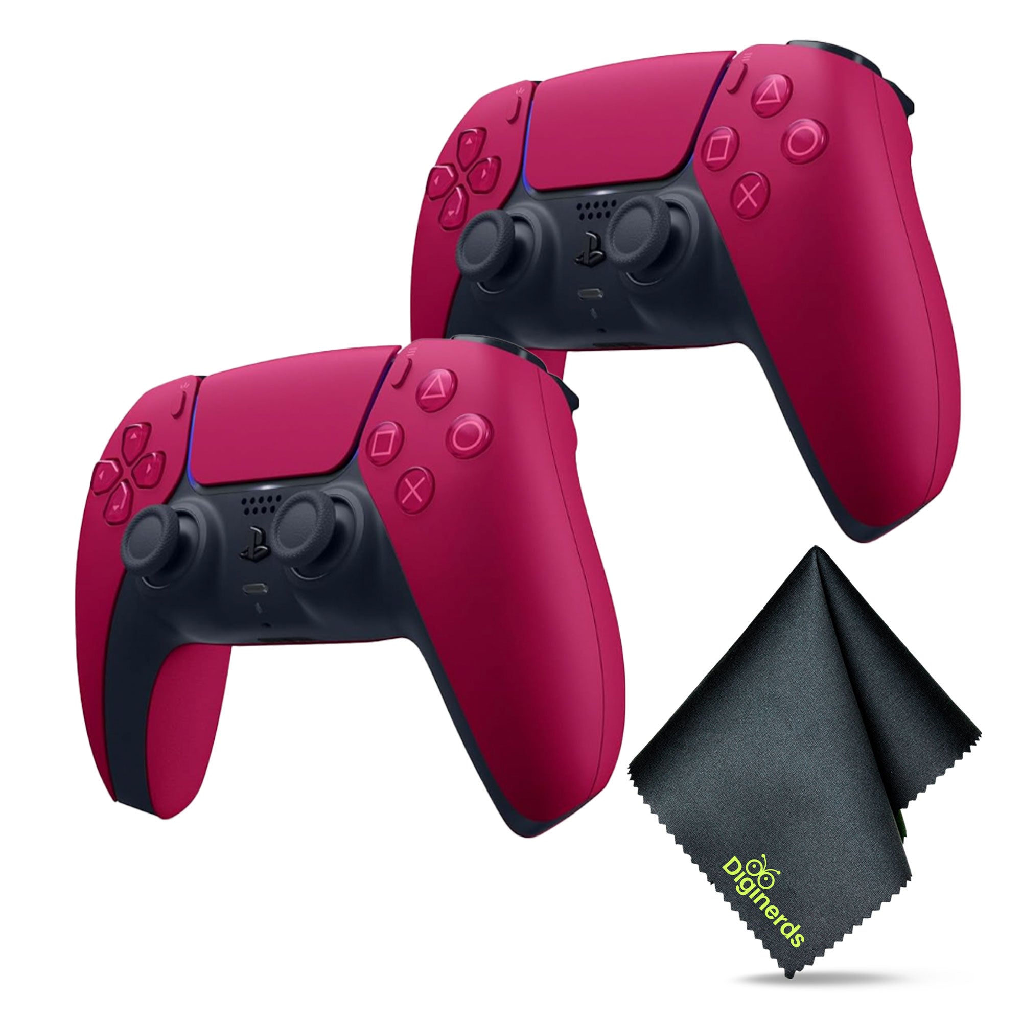 2x Sony PS5 DualSense Wireless Controller V2 (2024 Model) - Cosmic Red