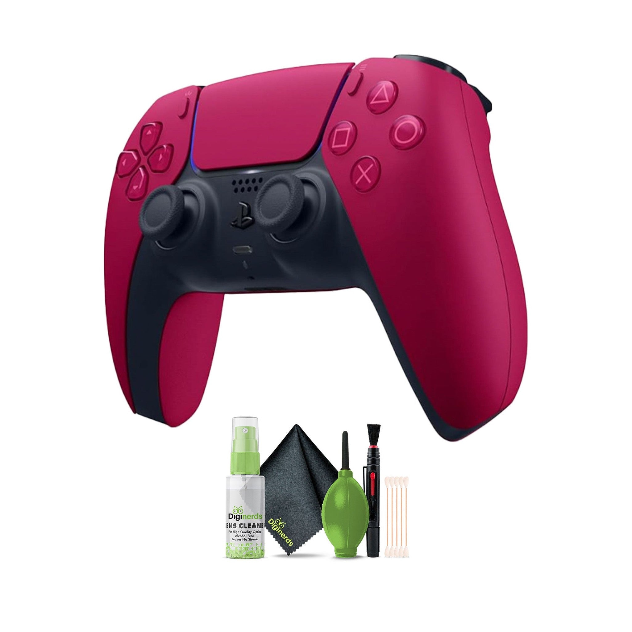 Sony PS5 DualSense Wireless Controller V2 2024 Model Cosmic Red +Cleaning Kit PlayStation