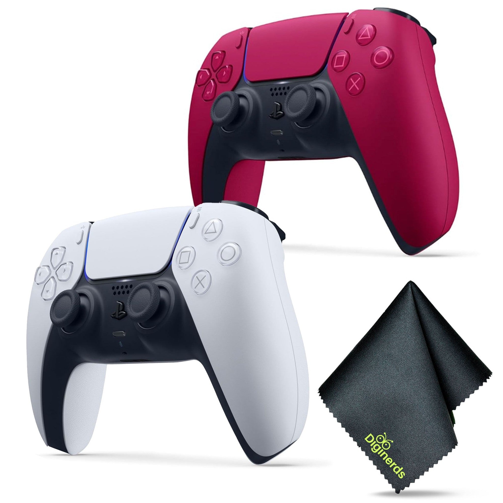 Sony PS5 DualSense Wireless Controller V2 2024 Model - White + Cosmic Red PlayStation
