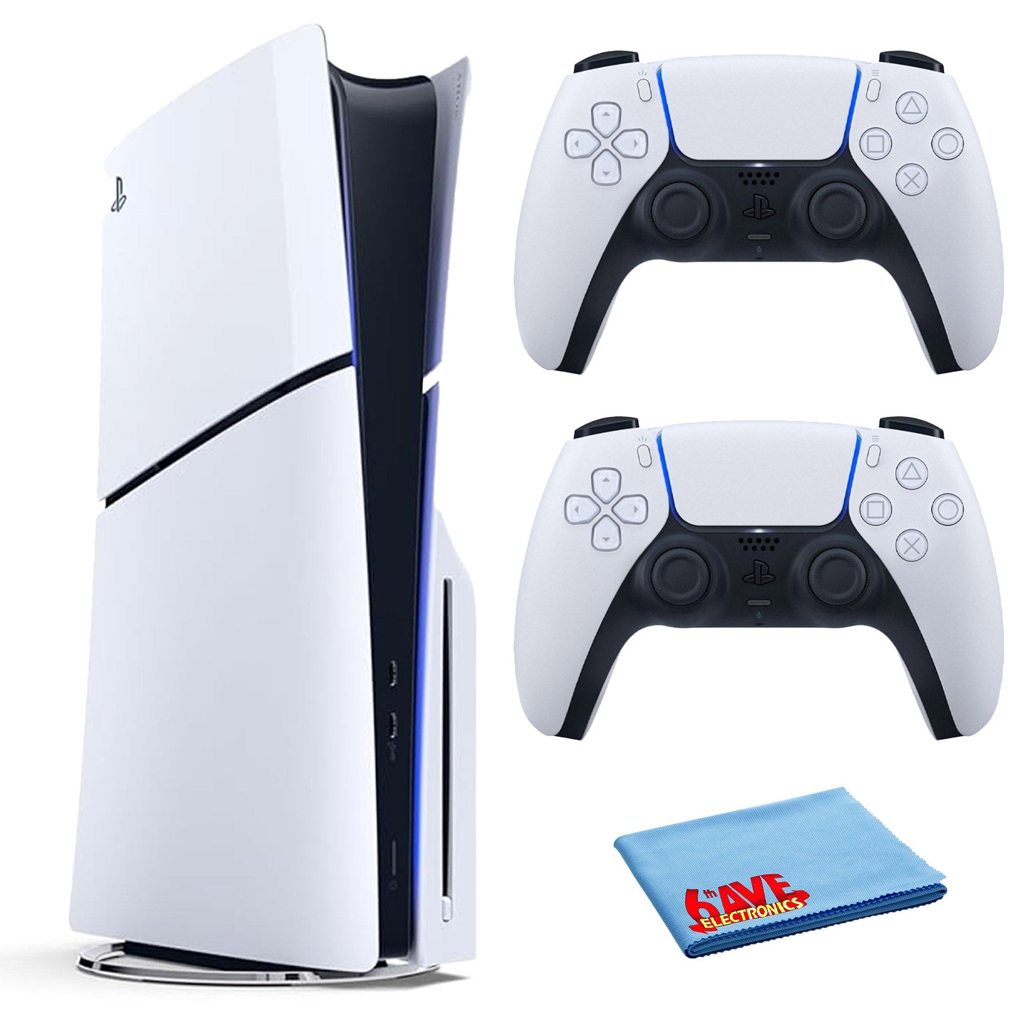 PlayStation 5 Slim, PS5 Console, Built-in 1TB SSD Storage Bundle PlayStation